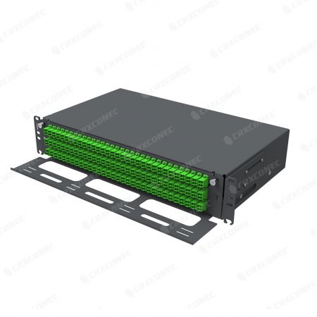 2U High Density Multi functions Fiber Panel With Large Hole Support Bar - 2U solution adapter front plate fiber panel for data center